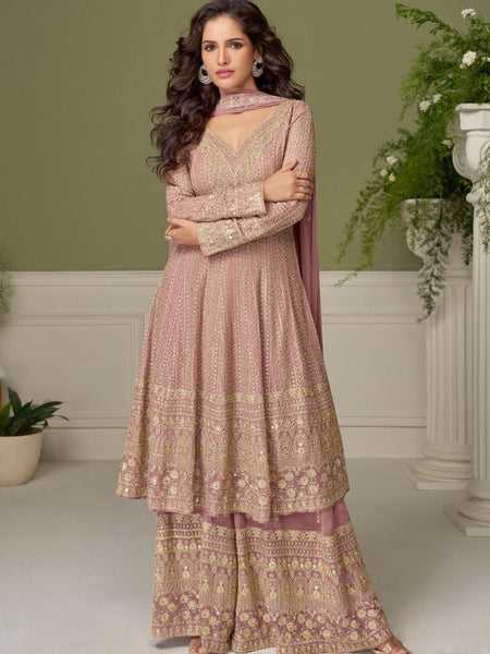 Light-Link Embroidery Real Georgette Salwar Suit