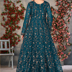 Rama Net Embroidered Anarkali Suit