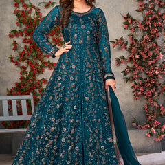Rama Net Embroidered Anarkali Suit
